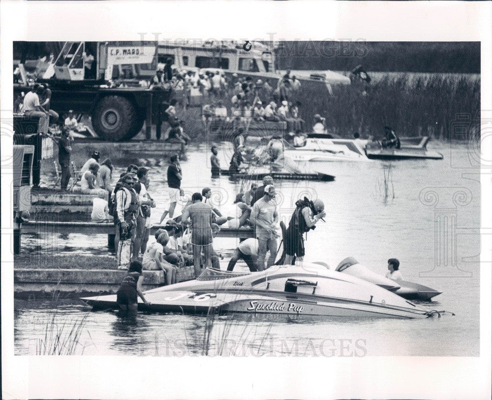 1982 Florida Suncoast Powerboat Regatta Hydro-Race Press Photo - Historic Images