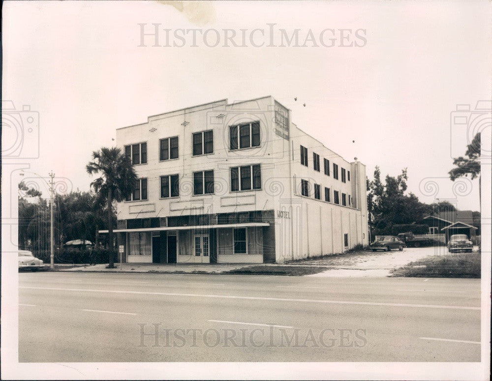 1954 St. Petersburg Florida Rockholm Hotel Press Photo - Historic Images