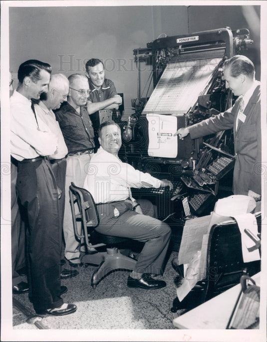 Undated St.  Petersburg Florida Times Fotosetter Optimist Club Press Photo - Historic Images
