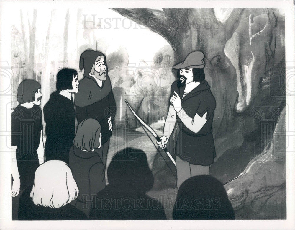 1973 Cartoon Characters Robin Hood and his Merry Men Press Photo - Historic Images