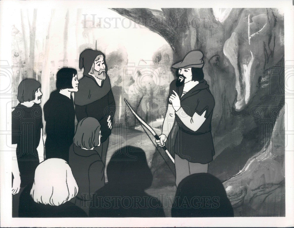 1972 Cartoon Characters Robin Hood and his Merry Men Press Photo - Historic Images