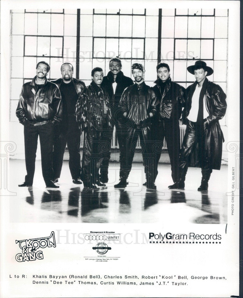 1987 American Jazz/R&amp;B/Soul/Funk/Disco Group Kool &amp; The Gang Press Photo - Historic Images