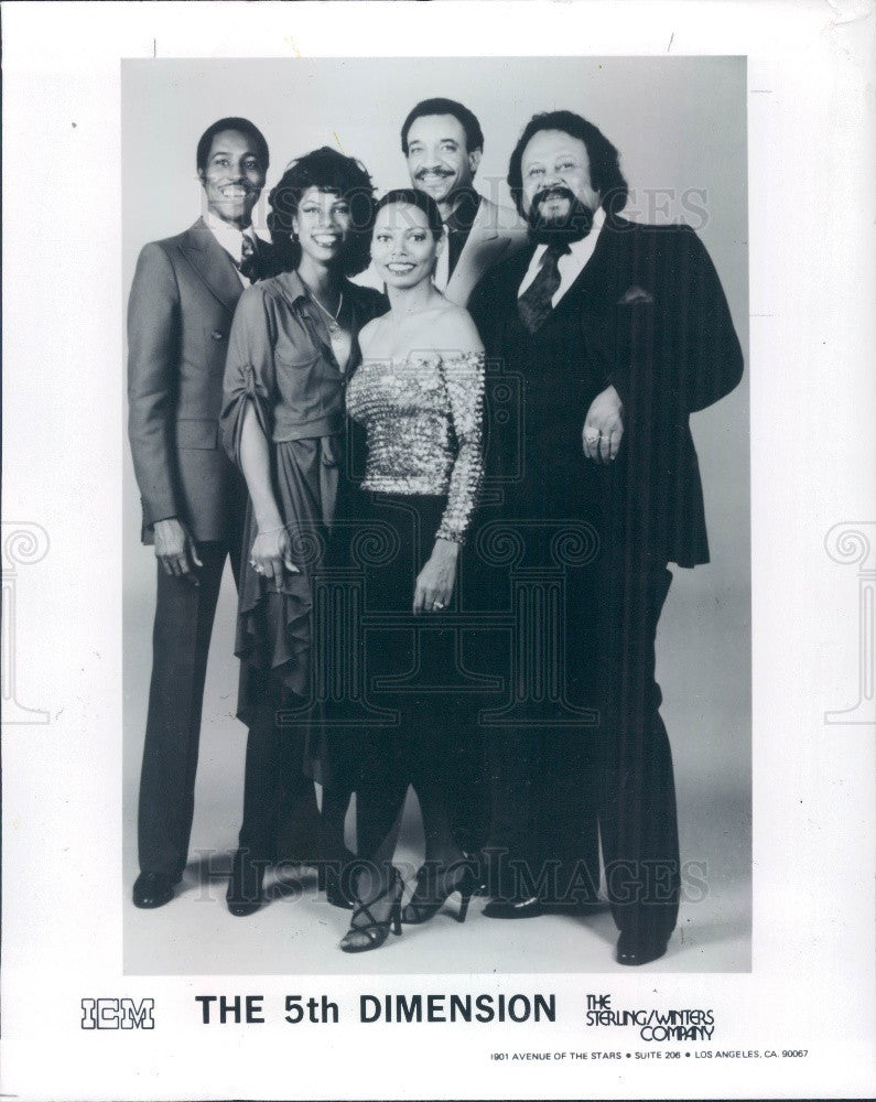 1981 American Music Vocal Group The 5th Dimension Pop/R&amp;B/Soul/Jazz Press Photo - Historic Images