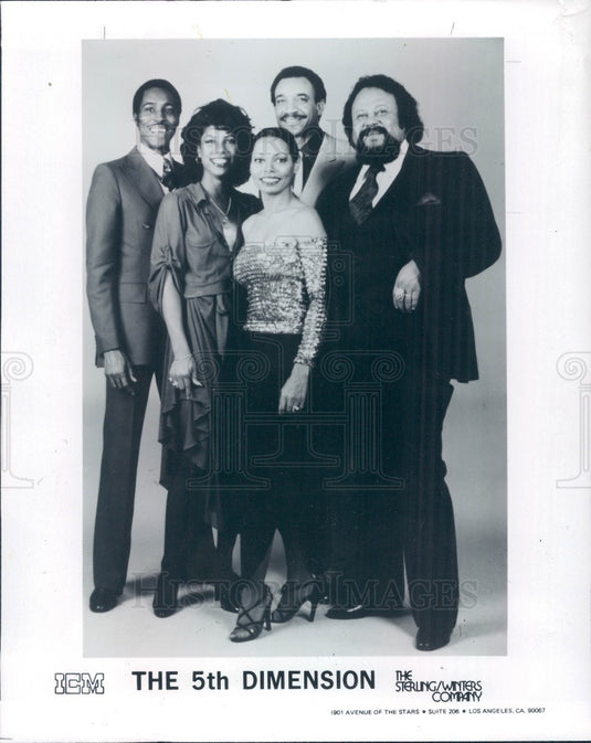 1981 American Music Vocal Group The 5th Dimension Pop/R&B/Soul/Jazz Press Photo - Historic Images