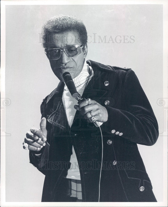 1973 American Entertainer/Dancer/Singer Sammy Davis Jr. Press Photo - Historic Images