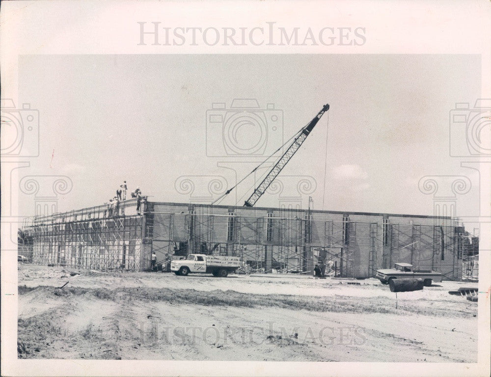 1968 St Petersburg Florida Zayre Discount Store Construction 9th Ave Press Photo - Historic Images