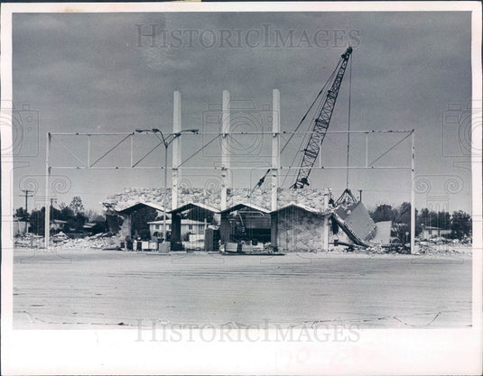 1971 Tampa Florida Zayre Discount Store Burned Gandy Blvd Press Photo - Historic Images