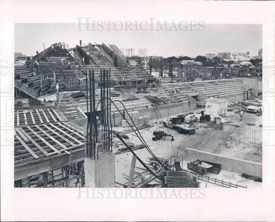 1964 St Petersburg Florida Bayfront Center Construction Press Photo - Historic Images