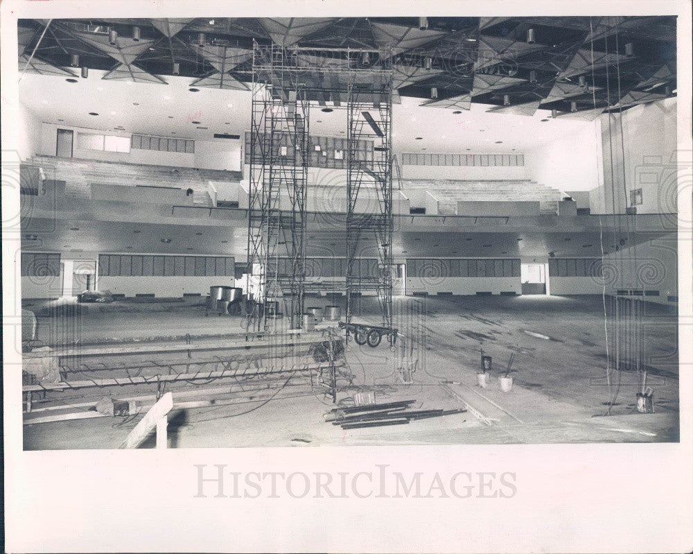 1964 St Petersburg Florida Bayfront Center Construction Press Photo - Historic Images