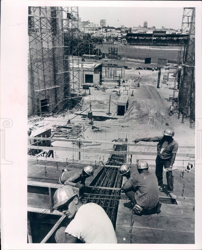 1964 St Petersburg Florida Bayfront Center Construction Press Photo - Historic Images