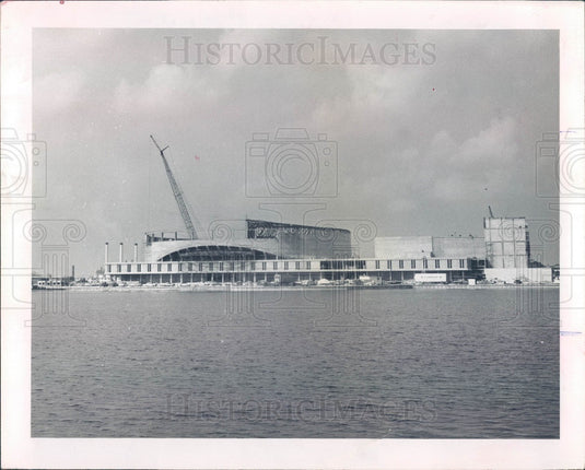 1964 St Petersburg Florida Bayfront Center Construction Press Photo - Historic Images