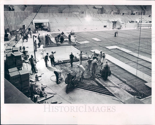 1964 St Petersburg Florida Bayfront Center Construction Press Photo - Historic Images