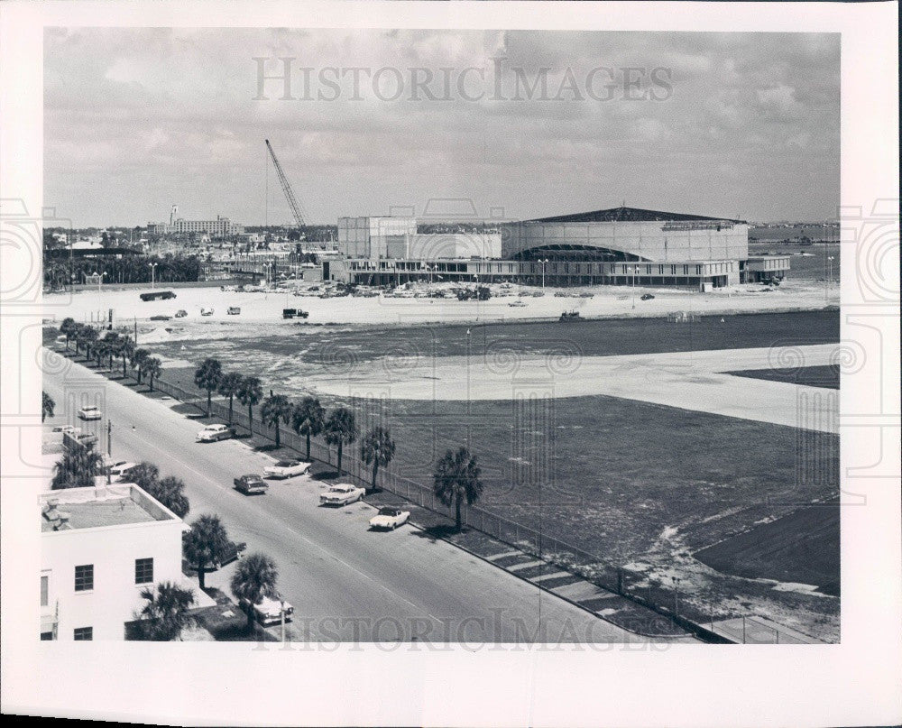 1964 St Petersburg Florida Bayfront Center Construction Press Photo - Historic Images