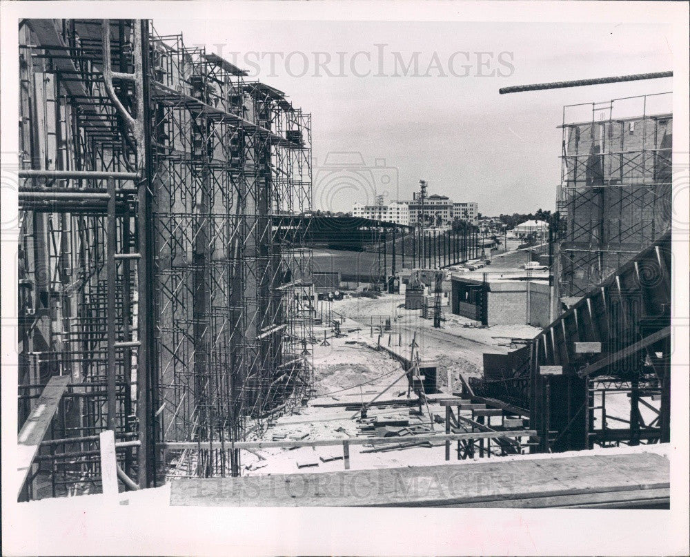 1964 St Petersburg Florida Bayfront Center Construction Press Photo - Historic Images