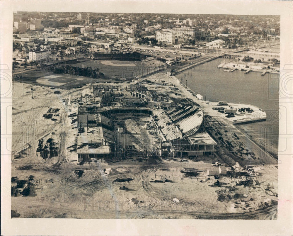 1964 St Petersburg Florida Bayfront Center Construction Press Photo - Historic Images