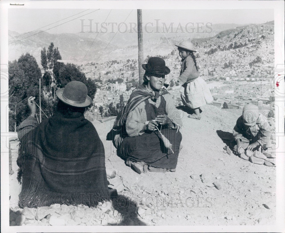 1966 La Paz Bolivia Andes Mountains Indians Press Photo - Historic Images