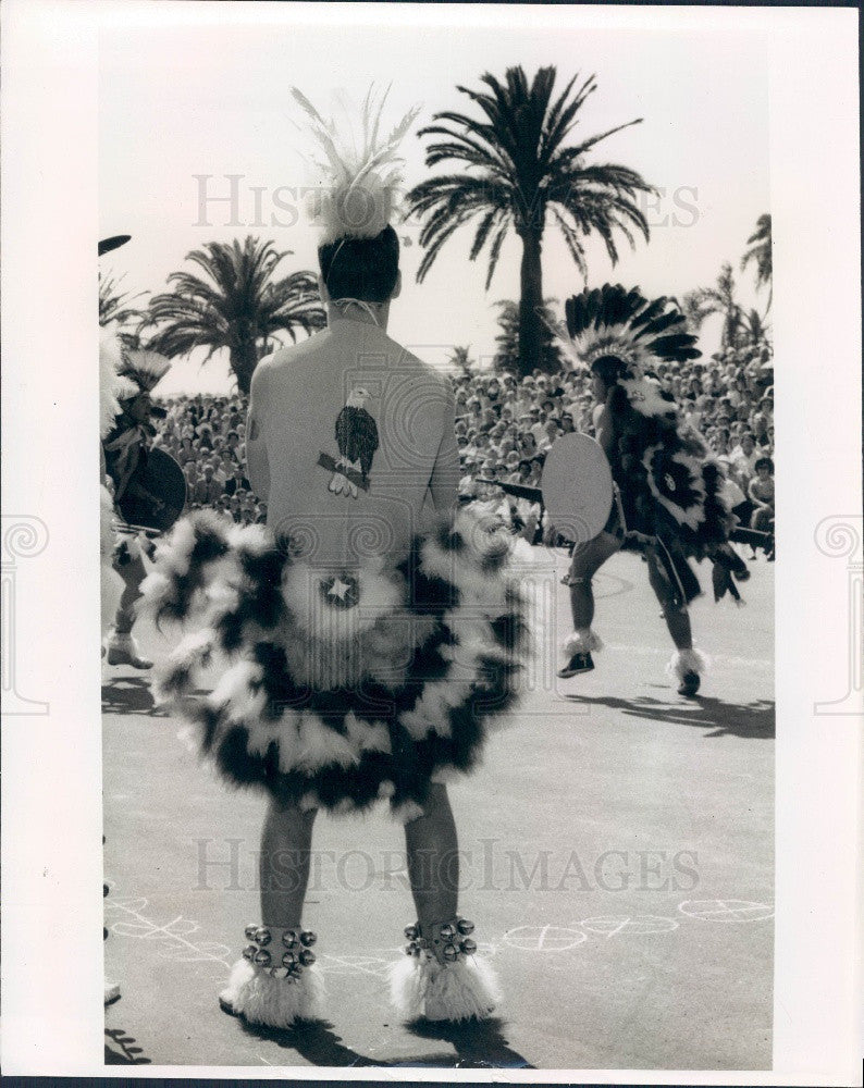 1966 CA Mission San Antonio de Pala Corpus Christi Fiesta Indians Press Photo - Historic Images