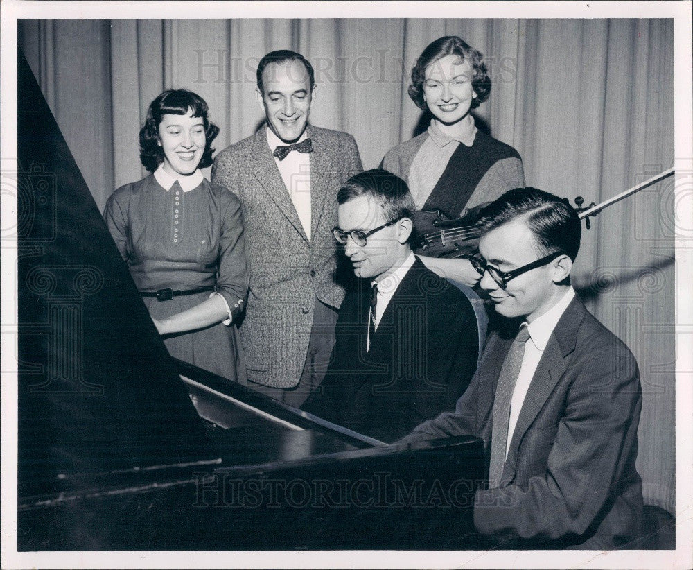 1957 Tallahassee Florida State University Music Dept Soloists Press Photo - Historic Images