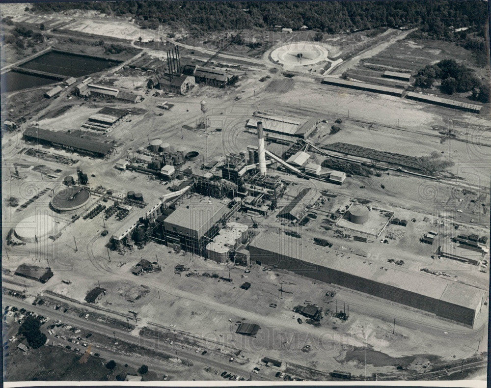 1954 Foley Florida Buckeye Cellulose Corp Aerial Press Photo - Historic Images