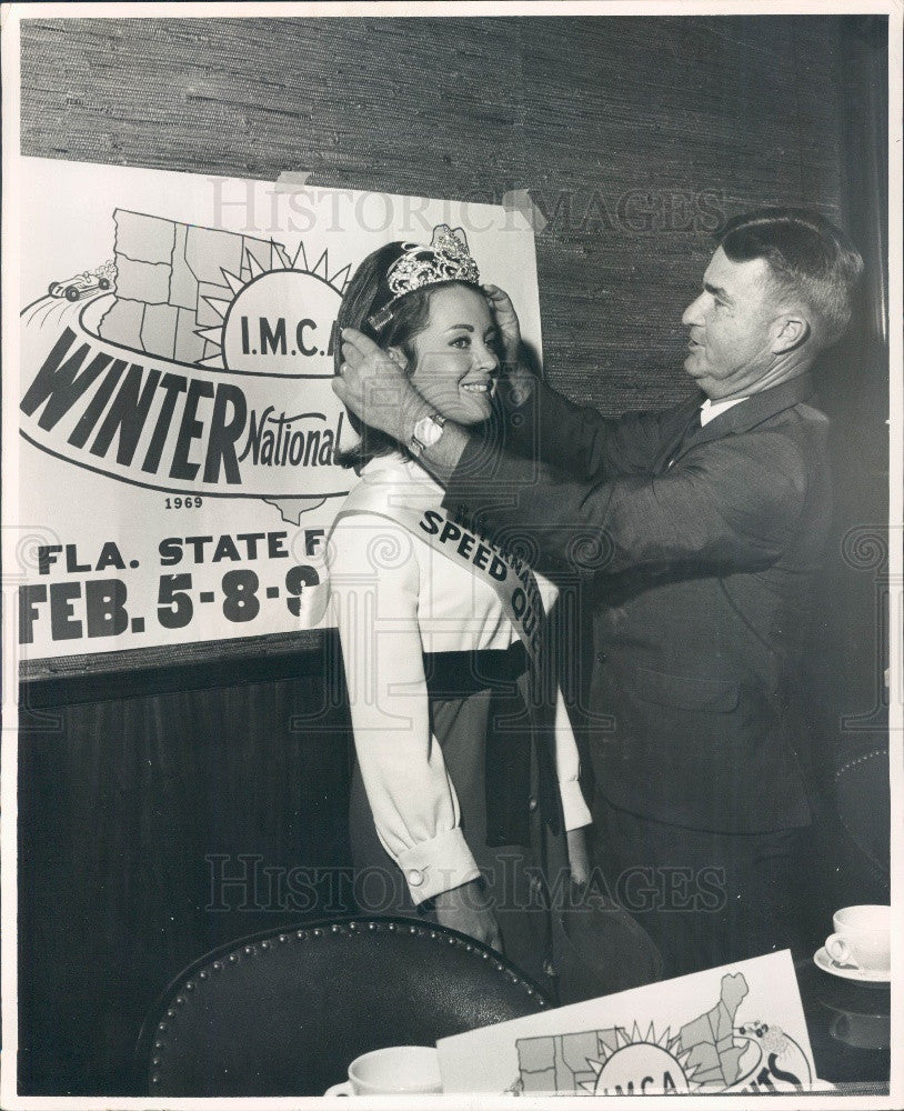 1969 Tampa Florida State Fair International Speed Queen Judy Weyrich Press Photo - Historic Images