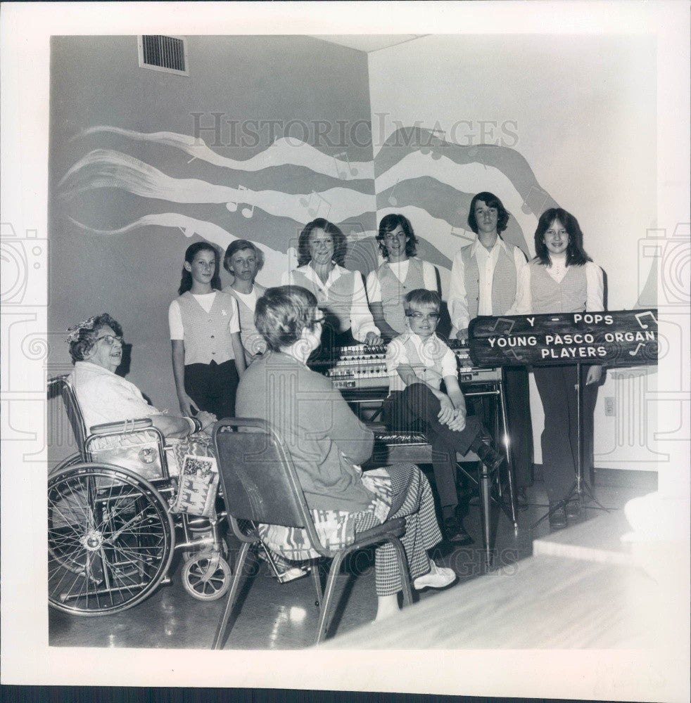 1978 Florida Young Pasco Organ Players Press Photo - Historic Images