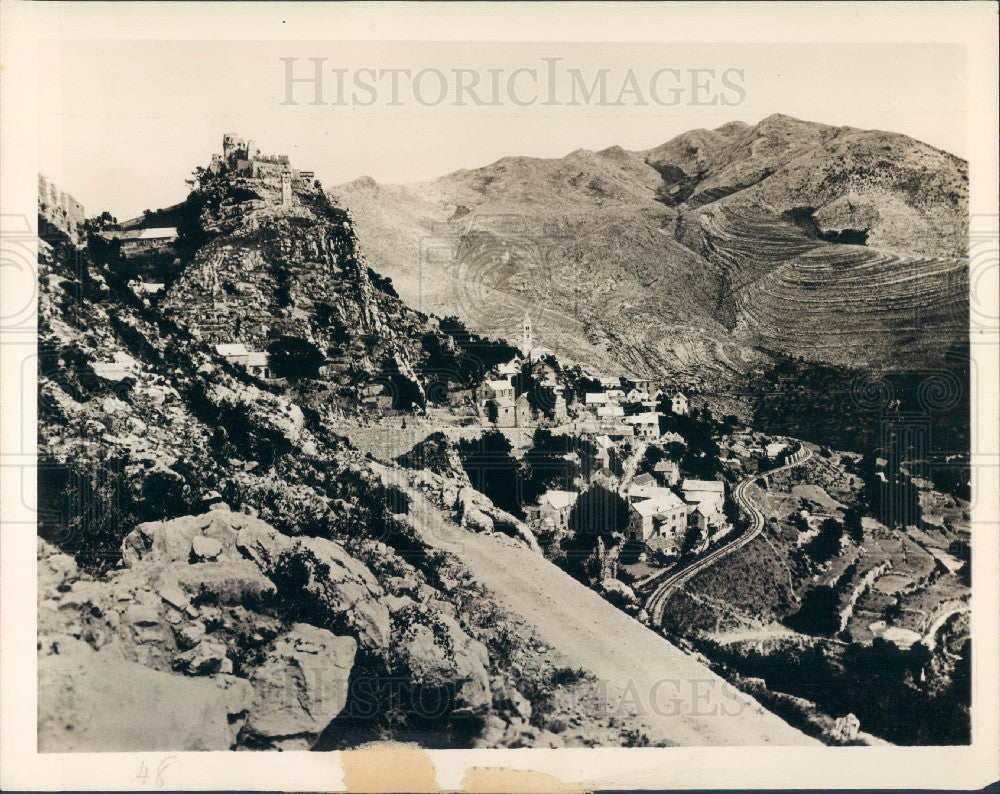 1941 Clissa Yugoslavia Ancient Fortress Mt. Mosor Press Photo - Historic Images