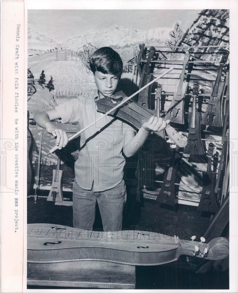 1975 St. Petersburg Florida Youth Flair Fiddler Dennis Craft Press Photo - Historic Images