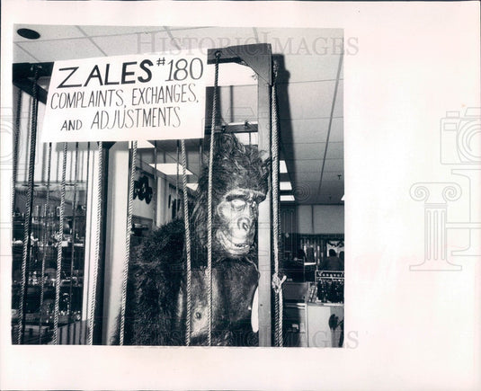 1972 St. Petersburg Florida Zale's Jewelers Complaint Department Press Photo - Historic Images