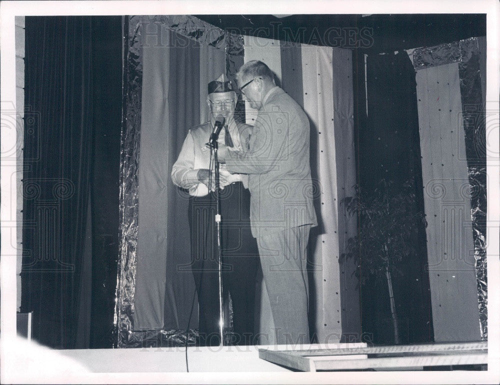 1972 Zephyrhills Florida Lions Club Harold Mains &amp;  R.H. Hammond Press Photo - Historic Images