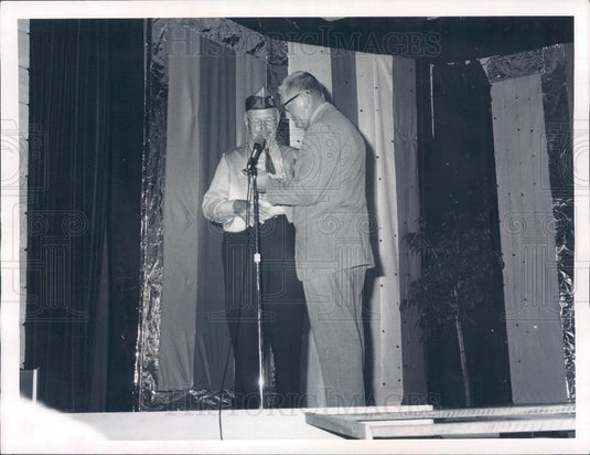 1972 Zephyrhills Florida Lions Club Harold Mains &  R.H. Hammond Press Photo - Historic Images