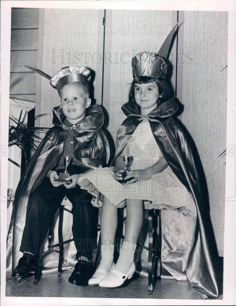 1961 Zephyrhills Florida Founders Day Prince and Princess Press Photo - Historic Images