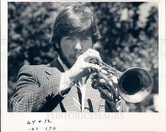 1984 American Jazz Trumpeter Greg Gisbert Press Photo - Historic Images