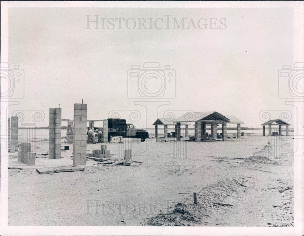 1955 St Petersburg Florida Sunshine Skyway Recreation Area Press Photo - Historic Images