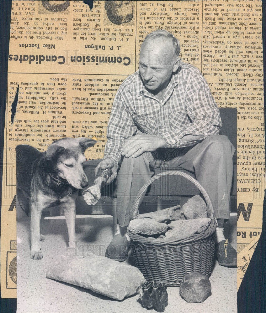 1958 St Petersburg Florida Maximo Moorings Prehistoric Bones/Tooth Press Photo - Historic Images