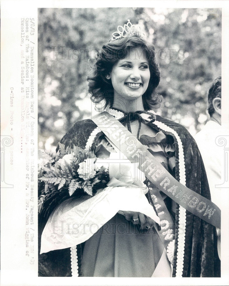 1983 Dunnellon Florida Queen of the Rainbows Angels Wiggins Press Photo - Historic Images