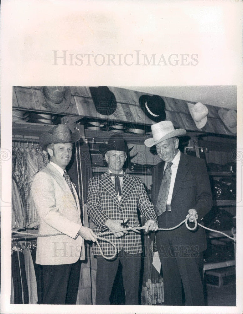 1974 Brooksville Florida Circle D Western Wear Grand Opening Press Photo - Historic Images