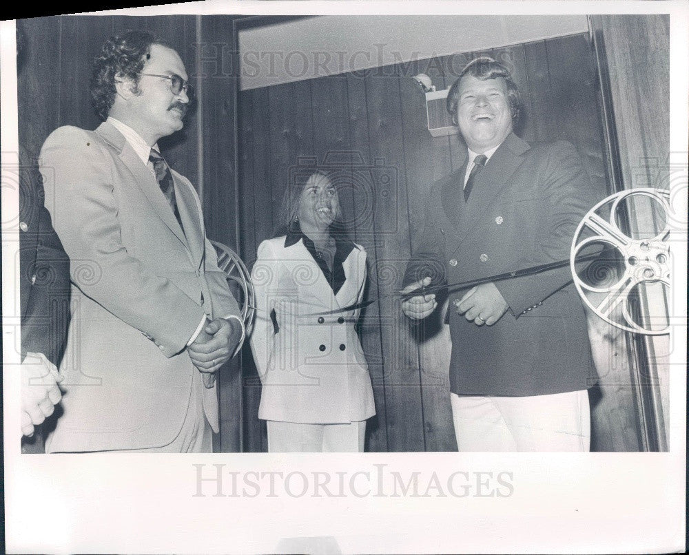 1977 Brooksville Florida Twin Theaters Grand Opening Press Photo - Historic Images