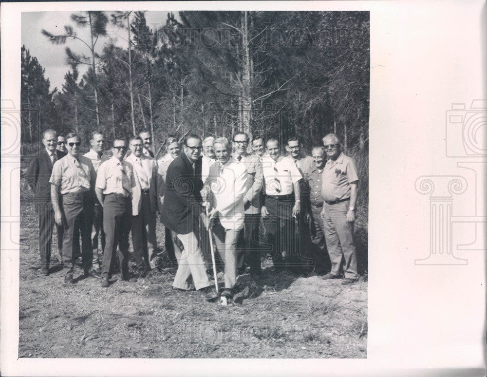 1972 Brooksville Florida Gay Products Inc Ground Breaking Press Photo - Historic Images