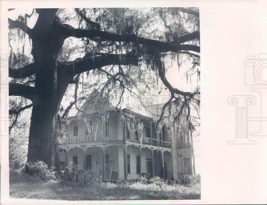 1971 Brooksville Florida Varn Place Built in 1870's or 1880's Press Photo - Historic Images