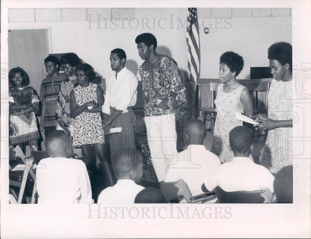 1969 St. Petersburg Florida Uhuru Cultural Festival Press Photo - Historic Images