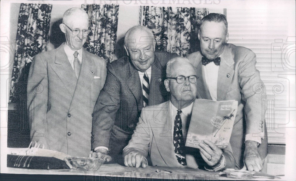 1954 Michigan Racing Commissioner James Inglis Press Photo - Historic Images