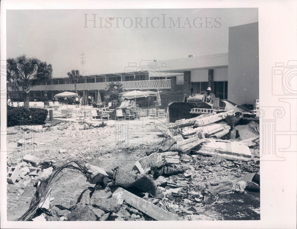 1969 Clearwater Beach Florida Statler-Hilton Inn Land Clearing Press Photo - Historic Images