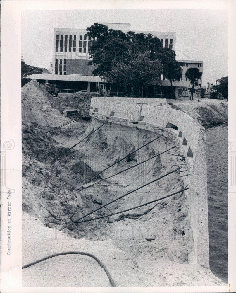 1971 St. Petersburg Florida State Office Building Construction Press Photo - Historic Images