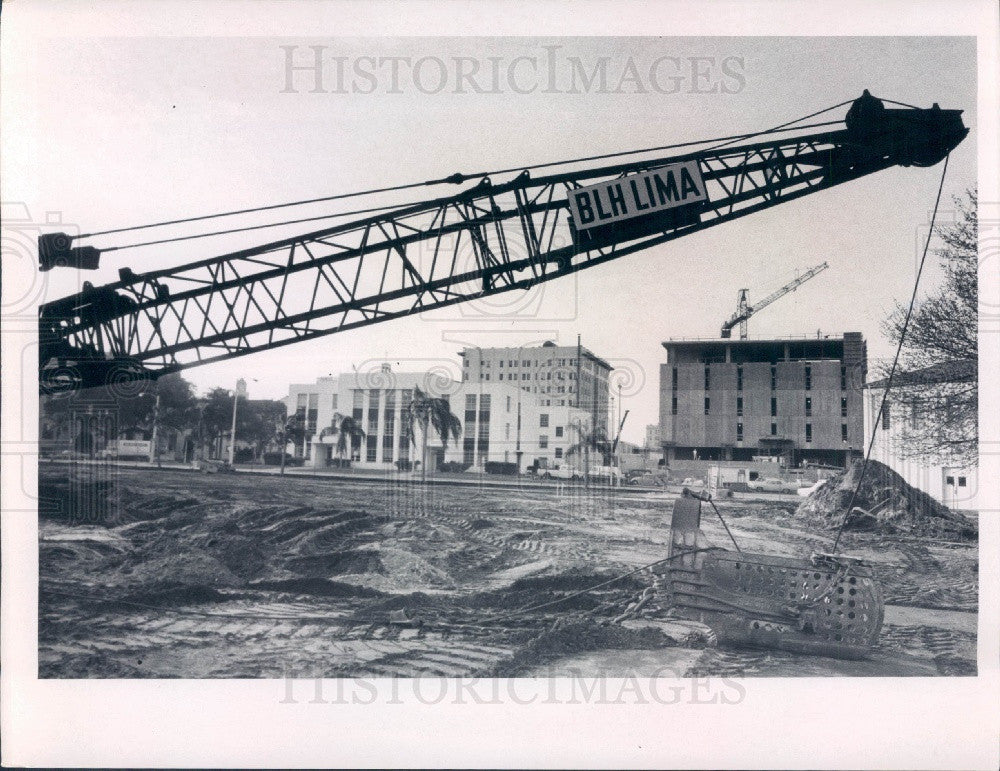1970 St. Petersburg Florida State Office Building Construction Press Photo - Historic Images