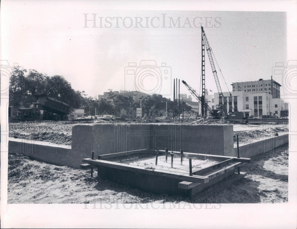 1970 St. Petersburg Florida State Office Building Construction Press Photo - Historic Images