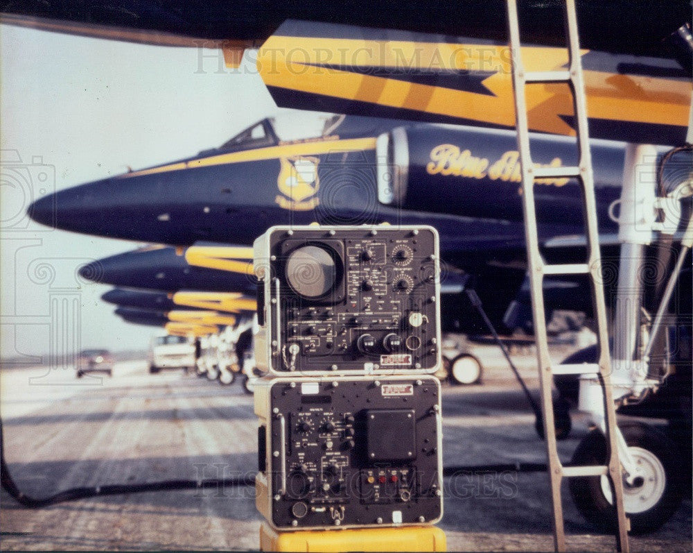 1978 Pinellas County FL Sperry Microwave Aircraft Tests Blue Angels Press Photo - Historic Images