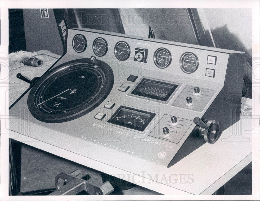 1969 St. Petersburg Florida Engine Dynamometer Speed Specialties Inc Press Photo - Historic Images