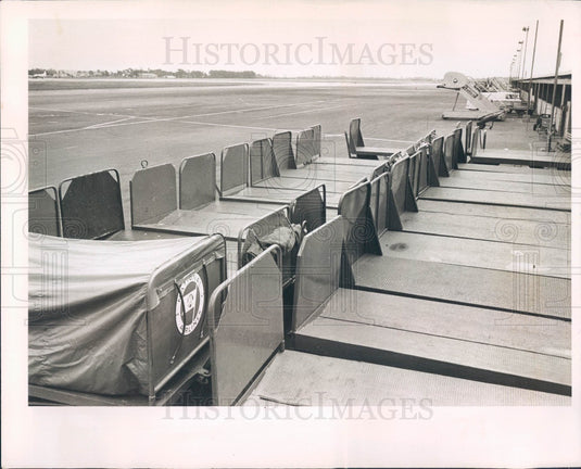 1964 Tampa Florida Intl Airport National Airlines Strike Press Photo - Historic Images