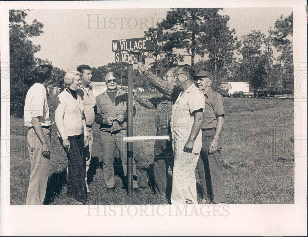 1979 Citrus County Florida New Street Signs Press Photo - Historic Images