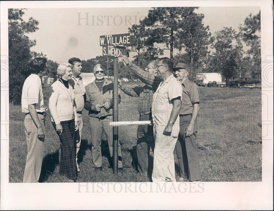 1979 Citrus County Florida New Street Signs Press Photo - Historic Images